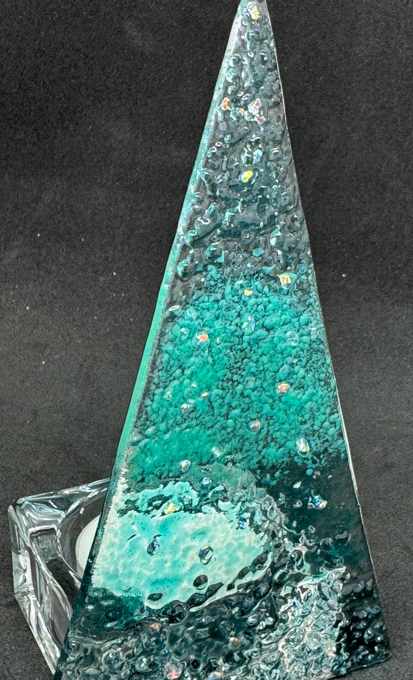 Teal Sparkle Tealight