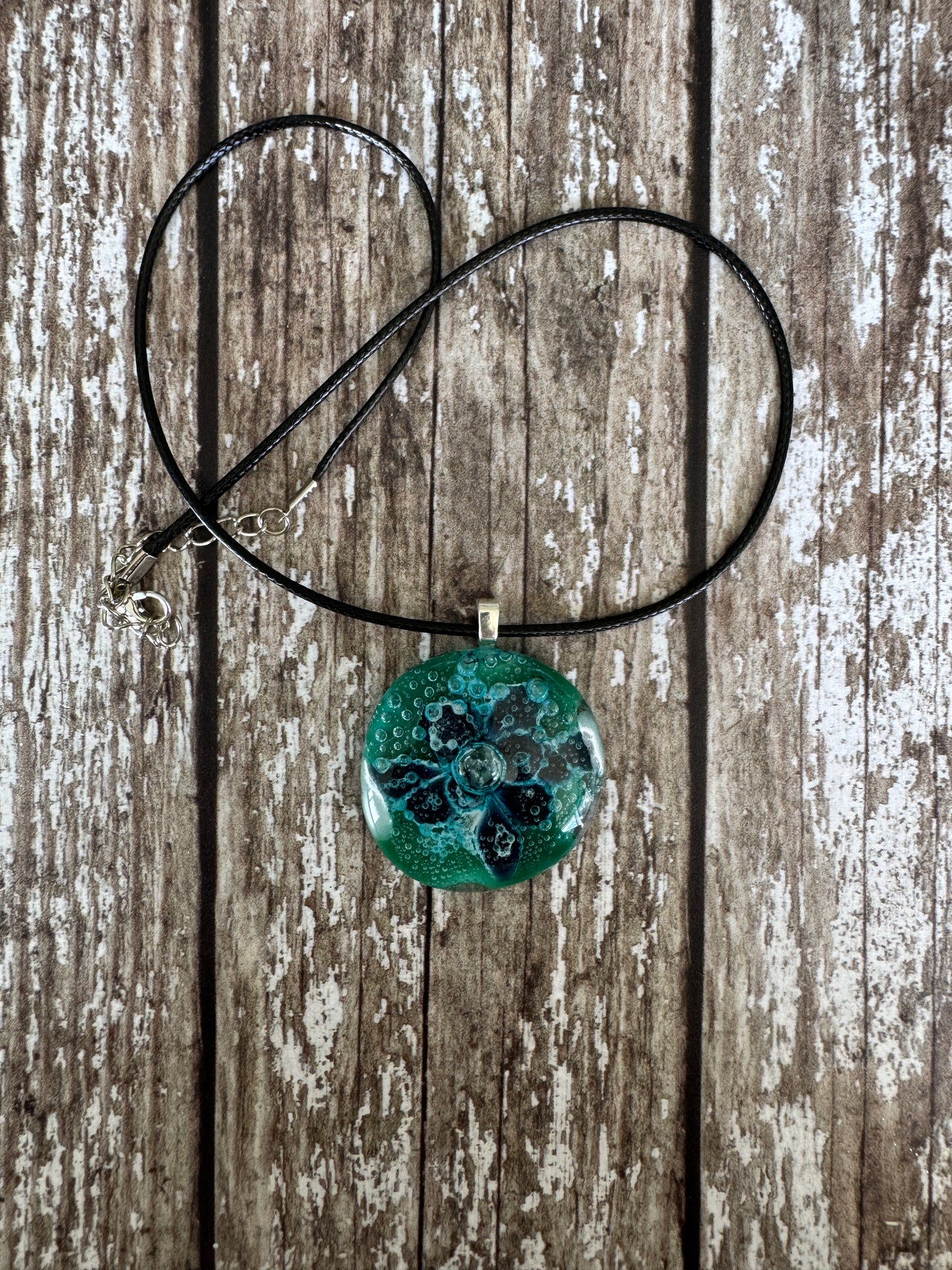 Floral Glass Pendant