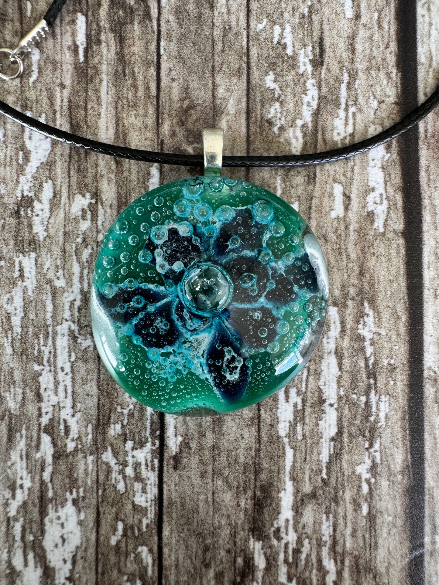 Floral Glass Pendant