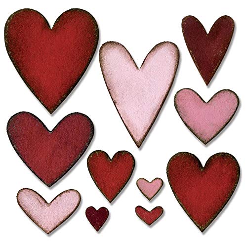 Sizzix Bigz Die-Heartfelt by Tim Holtz