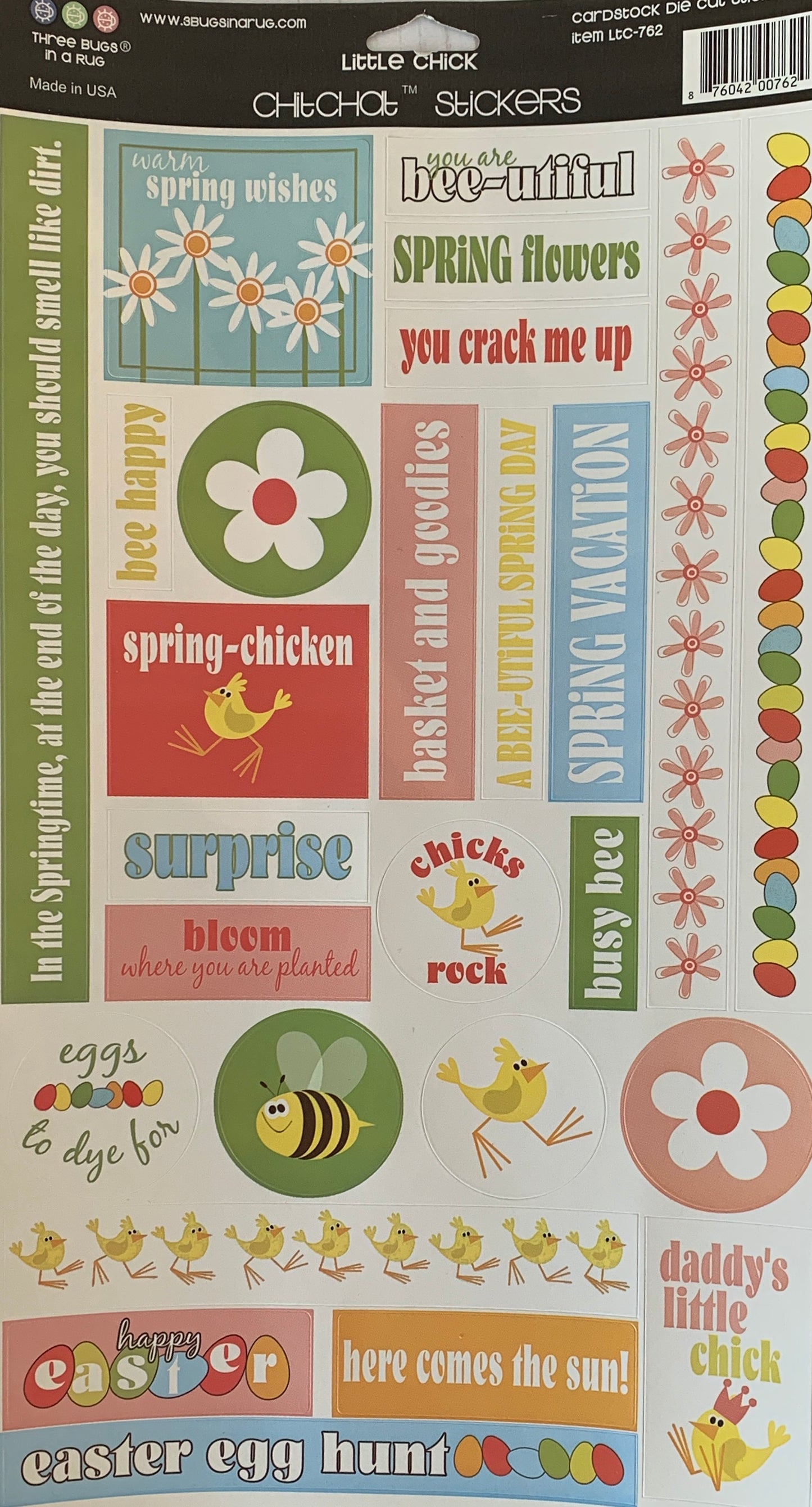 Three Bugs in a Rug - Chit Chat Stickers