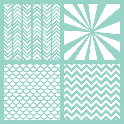 Kaisercraft Template - Geo Quarters - sugar and spice crafts