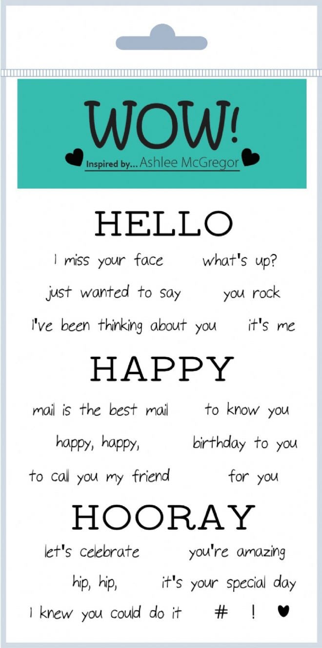 WOW! Embossing Stamps - Hooray