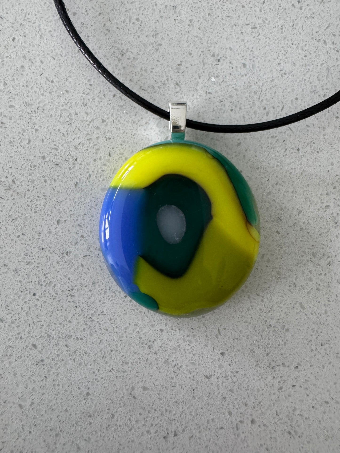 Bold Tropical Abstract pendant