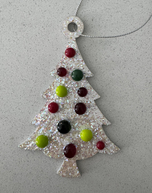 Single Layer Tree Red & Lime Green