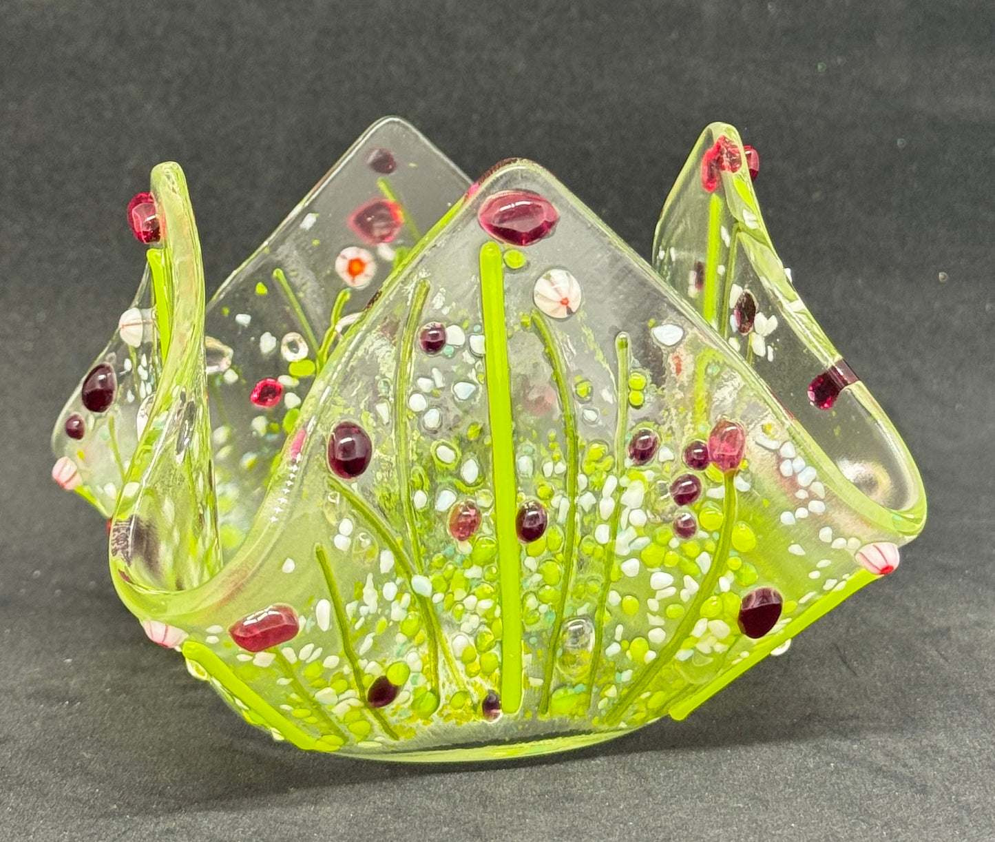Tealight/Trinket Holder Pink Floral