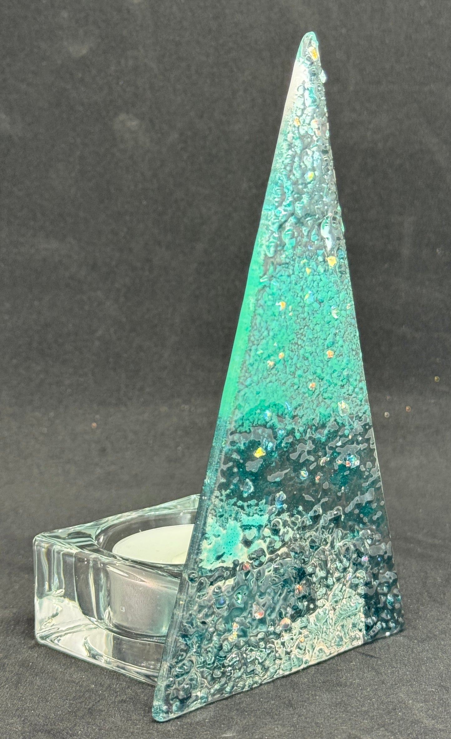 Teal Sparkle Tealight