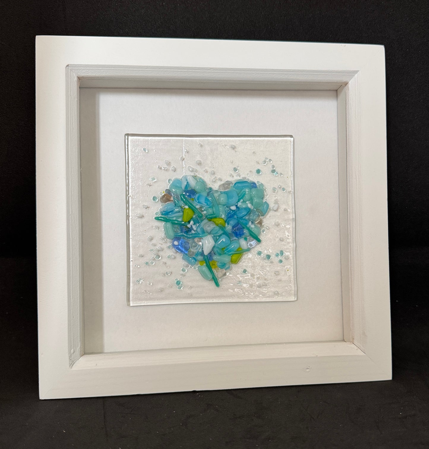 3 Dimensional Fused Glass Heart