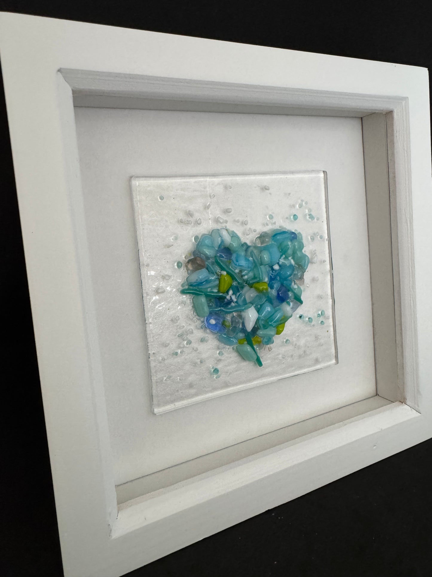 3 Dimensional Fused Glass Heart
