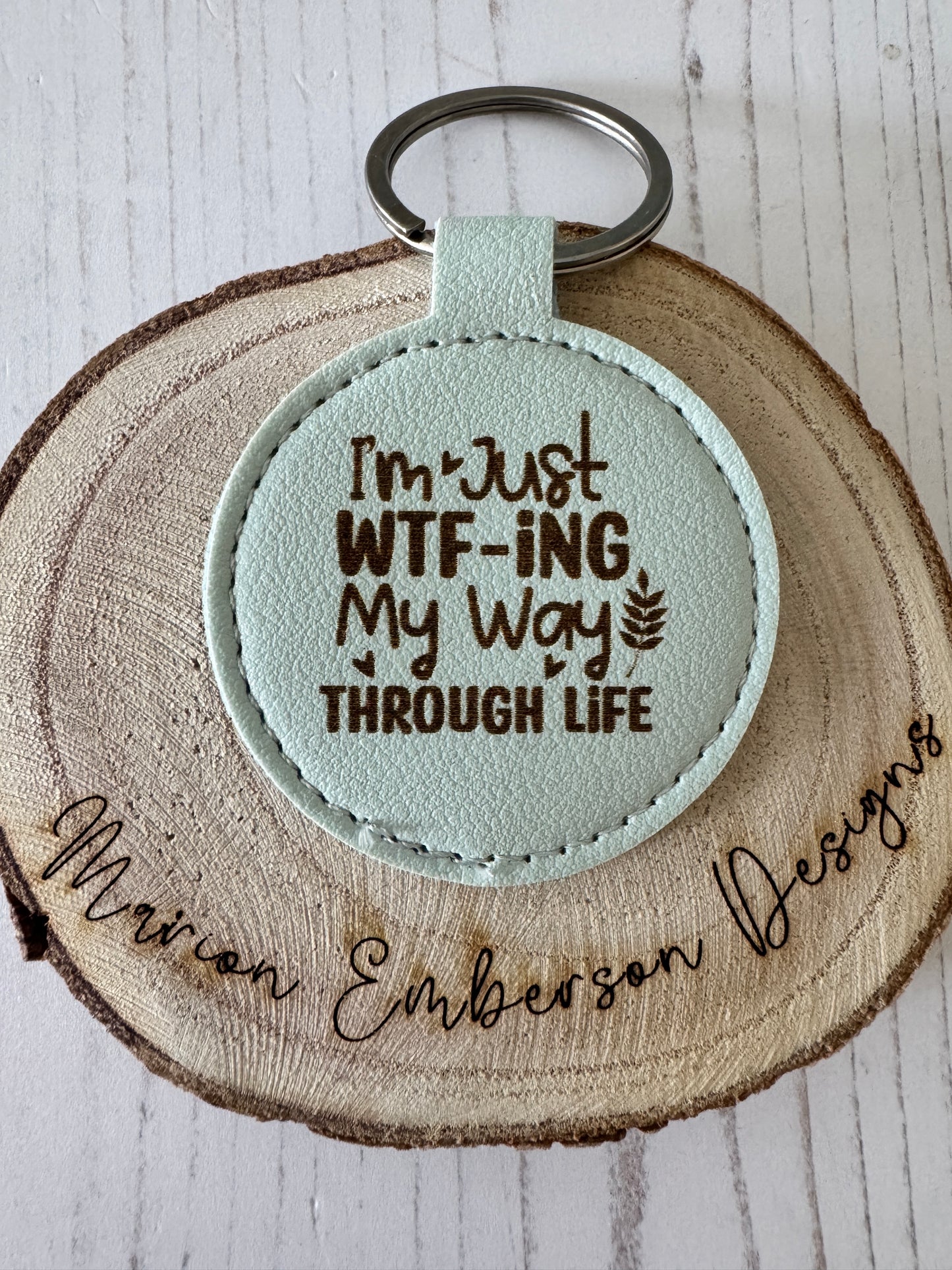 PU Leather Keychains