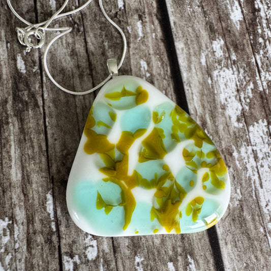 Chunky triangle Glass Pendant