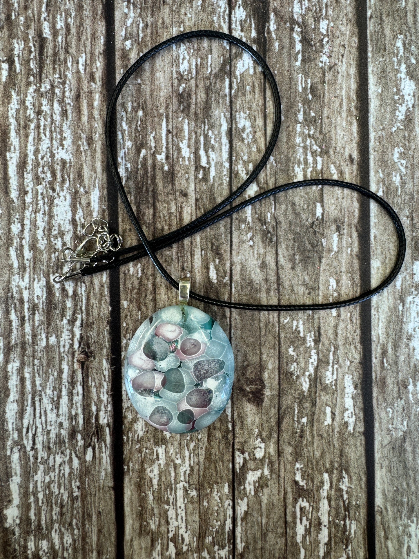 Soft Oval with Dichro Glass Pendant