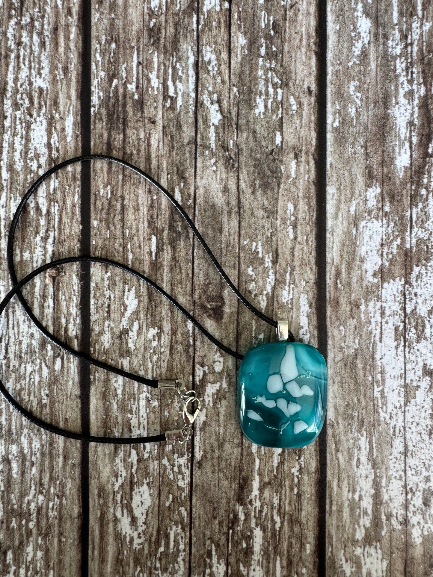 Sea Foam Glass Pendant