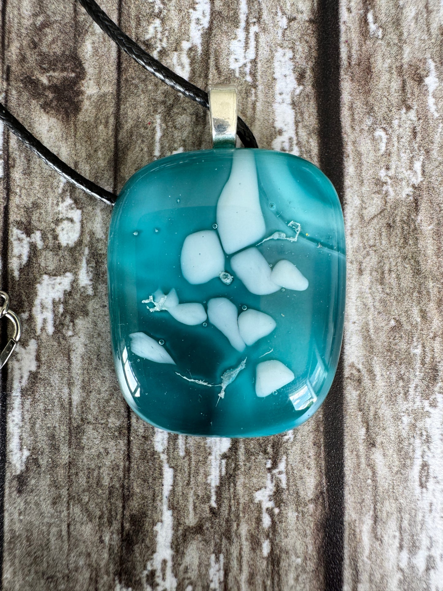 Sea Foam Glass Pendant