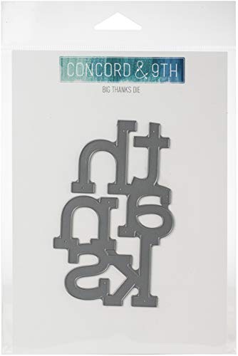 CONCORD & 9TH Metal Dies Big Thanks, Silver, One Size
