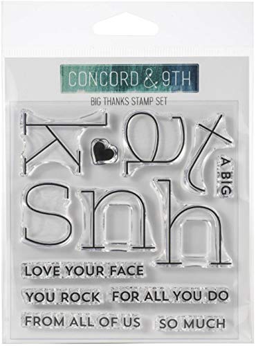 Concord & 9th Clear Stamps 4"X4"-Big Thanks