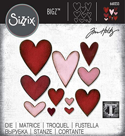 Sizzix Bigz Die-Heartfelt by Tim Holtz