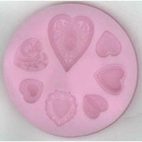 Silicone Moulds Hearts - sugar and spice crafts