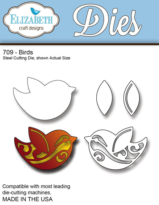 Elizabeth Craft Designs Birds - sugar and spice crafts - 1