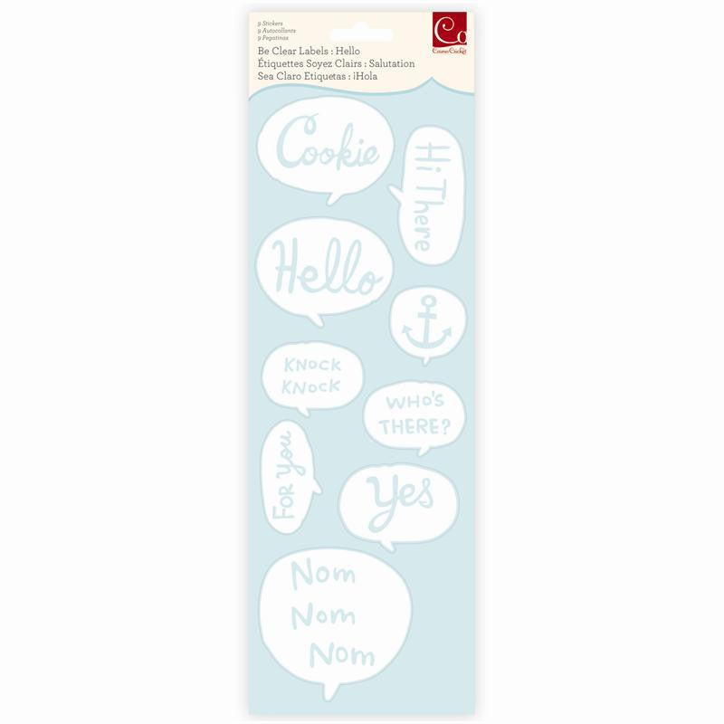 Cosmo Cricket - Be Clear Labels : Hello - sugar and spice crafts