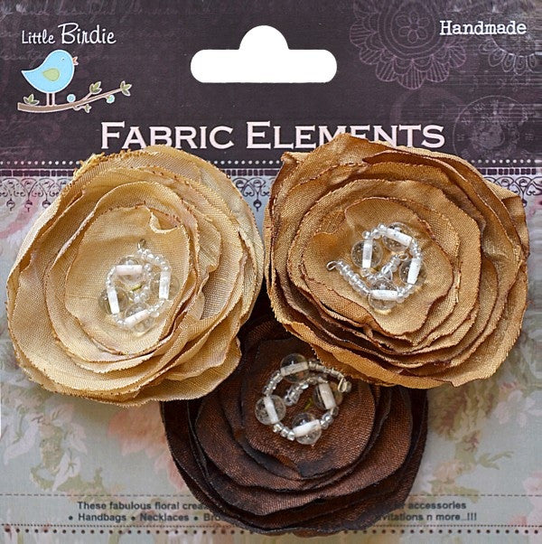 Fabric Beaded Blooms - See more ooptions - sugar and spice crafts - 2