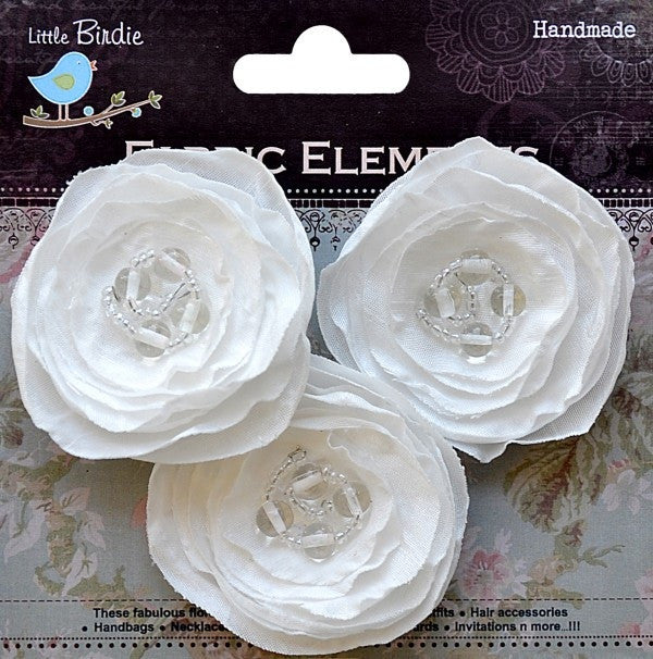 Fabric Beaded Blooms - See more ooptions - sugar and spice crafts - 4